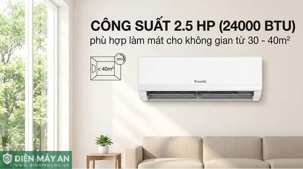 Điều hòa Funiki Inverter 24000 BTU 1 chiều HIC24TMM-6